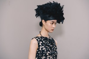 Backstage at Altuzarra Fall 2025 ready-to-wear collection at New York Fashion Week.