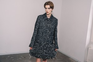 Backstage at Altuzarra Fall 2025 ready-to-wear collection at New York Fashion Week.