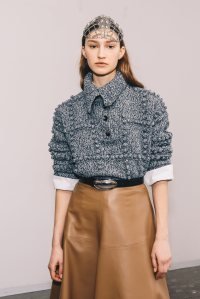 Backstage at Altuzarra Fall 2025 ready-to-wear collection at New York Fashion Week.