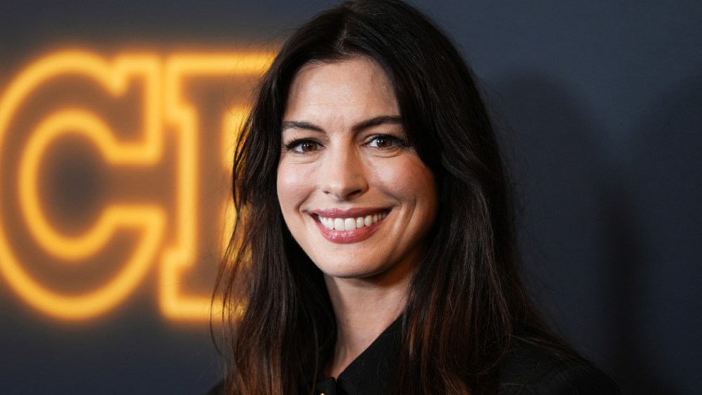 Anne Hathaway attends "The Apprentice" New York premiere at the DGA Theater on Oct. 8, 2024 in New York City.