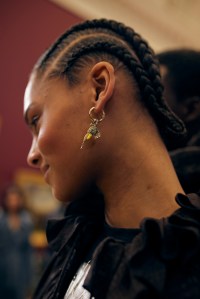 Backstage at Burberry Fall 2025 Ready-to-Wear Collection at London Fashion Week