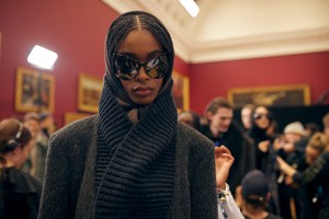 Backstage at Burberry Fall 2025 Ready-to-Wear Collection at London Fashion Week