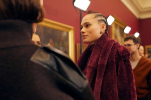 Backstage at Burberry Fall 2025 Ready-to-Wear Collection at London Fashion Week