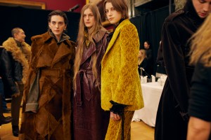 Backstage at Burberry Fall 2025 Ready-to-Wear Collection at London Fashion Week