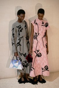 Backstage at Erdem Fall 2025 Ready-to-Wear Collection at London Fashion Week