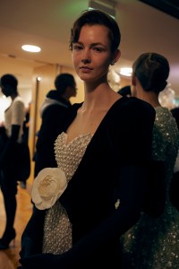 Backstage at Richard Quinn  Fall 2025 Ready-to-Wear Collection