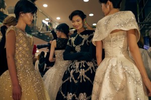 Backstage at Richard Quinn  Fall 2025 Ready-to-Wear Collection