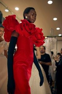 Backstage at Richard Quinn  Fall 2025 Ready-to-Wear Collection
