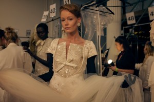 Backstage at Richard Quinn  Fall 2025 Ready-to-Wear Collection