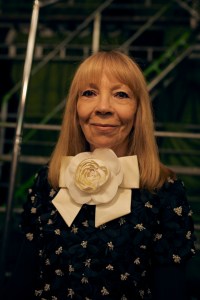 Penelope Tree backstage at Richard Quinn  Fall 2025 Ready-to-Wear Collection