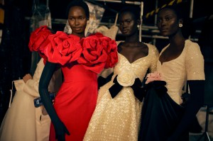 Backstage at Richard Quinn  Fall 2025 Ready-to-Wear Collection