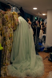Backstage at Richard Quinn  Fall 2025 Ready-to-Wear Collection