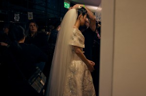 Backstage at Richard Quinn  Fall 2025 Ready-to-Wear Collection