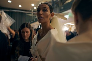 Backstage at Richard Quinn  Fall 2025 Ready-to-Wear Collection