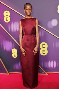 LONDON, ENGLAND - FEBRUARY 16: Letitia Wright attends the 2025 EE BAFTA Film Awards at The Royal Festival Hall on February 16, 2025 in London, England. (Photo by Max Cisotti/Dave Benett/Getty Images)