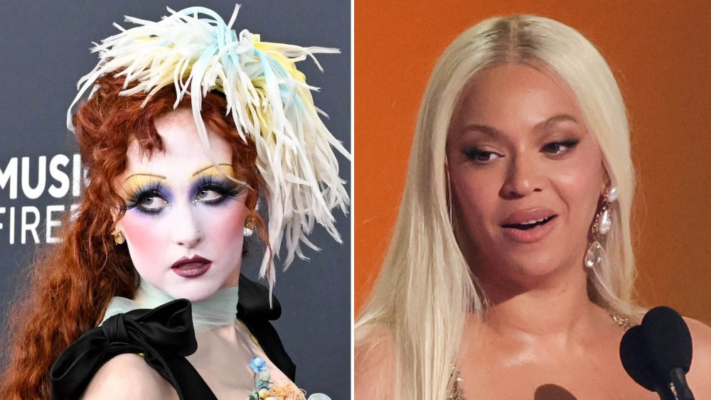 (L-R): Chappell Roan and beyonce at the 67th Grammy Awards on Feb. 02, 2025 in Los Angeles, best hair