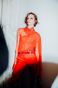 Backstage at Blumarine Fall 2025 Ready-to-Wear Collection at Milan Fashion Week