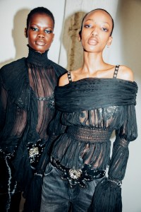 Backstage at Blumarine Fall 2025 Ready-to-Wear Collection at Milan Fashion Week