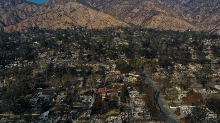 Eaton fire in Los Angeles, California