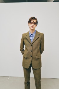 Backstage at the Calvin Klein spring 2025 ready-to-wear show at New York Fashion Week.