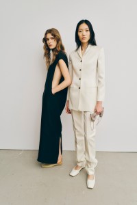 Backstage at the Calvin Klein spring 2025 ready-to-wear show at New York Fashion Week.
