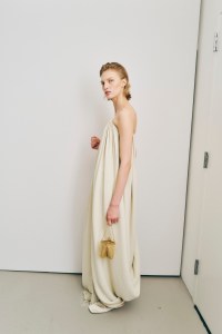 Backstage at the Calvin Klein spring 2025 ready-to-wear show at New York Fashion Week.
