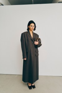 Backstage at the Calvin Klein spring 2025 ready-to-wear show at New York Fashion Week.