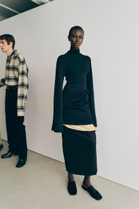 Backstage at the Calvin Klein spring 2025 ready-to-wear show at New York Fashion Week.