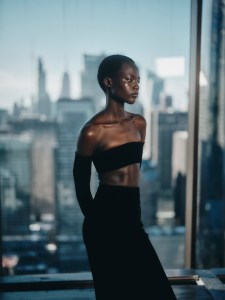Backstage at t Carolina Herrera Fall 2025 ready-to-wear show at New York Fashion Week.