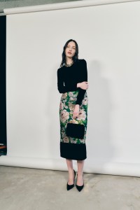 Backstage at t Carolina Herrera Fall 2025 ready-to-wear show at New York Fashion Week.