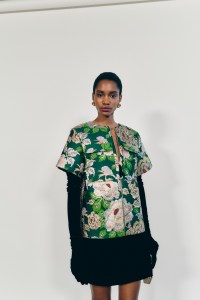 Backstage at t Carolina Herrera Fall 2025 ready-to-wear show at New York Fashion Week.