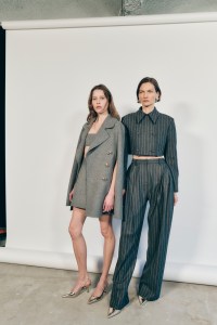 Backstage at t Carolina Herrera Fall 2025 ready-to-wear show at New York Fashion Week.