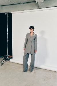 Backstage at t Carolina Herrera Fall 2025 ready-to-wear show at New York Fashion Week.