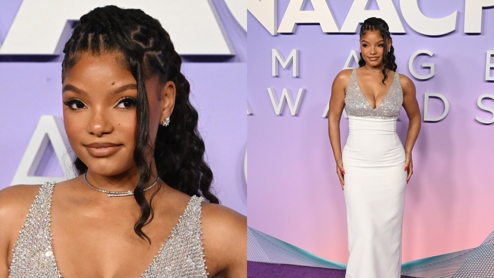 Halle Bailey at the 56th NAACP Image Awards held at the Pasadena Civic Auditorium on Feb. 22, 2025, in Los Angeles.