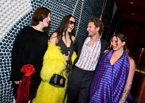 Miranda Kelly, Shea Stiebler, Cooper Callender, Anna Schwarz at the Christopher John Rogers Party during New York Fashion Week held at The Manner Hotel on February 6, 2025 in New York, New York.