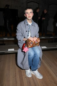 Cole Escola at the Coach Fall RTW 2025 fashion show as part of New York Fashion Week held at the Park Avenue Armory on February 10, 2025 in New York, New York.