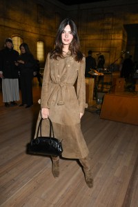 Emily Ratajkowski at the Coach Fall RTW 2025 fashion show as part of New York Fashion Week held at the Park Avenue Armory on February 10, 2025 in New York, New York.