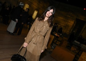 Emily Ratajkowski at the Coach Fall RTW 2025 fashion show as part of New York Fashion Week held at the Park Avenue Armory on February 10, 2025 in New York, New York.