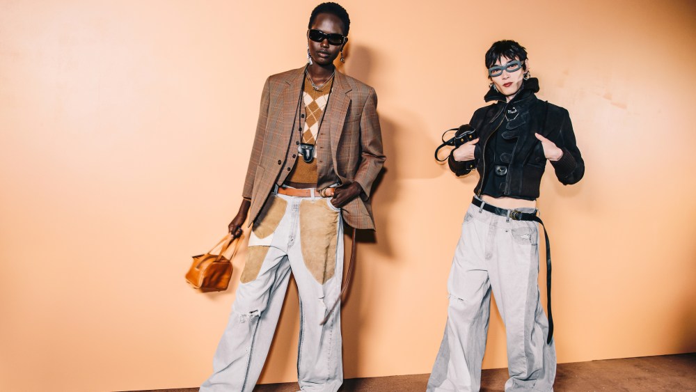 Backstage at the Coach spring 2025 ready-to-wear show at New York Fashion Week.
