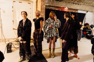 Backstage at Collina Strada Fall 2025 Ready-to-Wear Collection