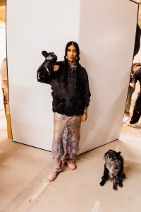 Backstage at Collina Strada Fall 2025 Ready-to-Wear Collection