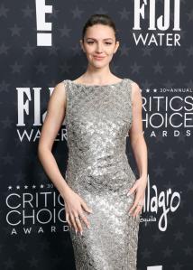 Ella Hunt at the 30th Annual Critics Choice Awards held at The Barker Hangar on February 7, 2025 in Santa Monica, California.