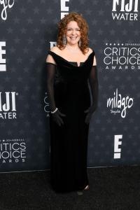 Deirdre O'Connell at the 30th Annual Critics Choice Awards held at The Barker Hangar on February 7, 2025 in Santa Monica, California.
