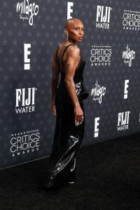 Cynthia Erivo at the 30th Annual Critics Choice Awards held at The Barker Hangar on February 7, 2025 in Santa Monica, California.