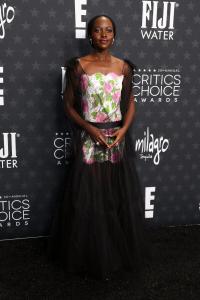 Lupita Nyong'o at the 30th Annual Critics Choice Awards held at The Barker Hangar on February 7, 2025 in Santa Monica, California.