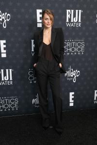 Leila George at the 30th Annual Critics Choice Awards held at The Barker Hangar on February 7, 2025 in Santa Monica, California.