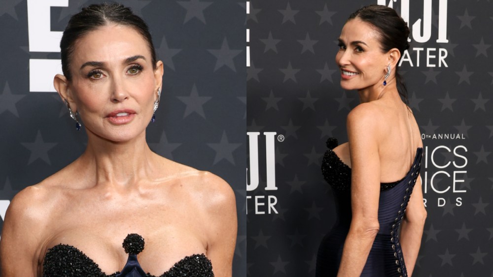 Demi Moore at the 30th Annual Critics Choice Awards held at The Barker Hangar on Feb. 7 in Santa Monica, Calif.