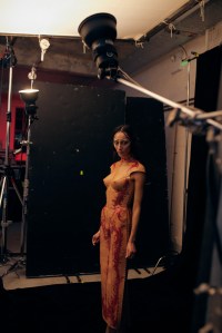 Backstage at Dilara Findikoglu Fall 2025 Ready-to-Wear Collection at London Fashion Week