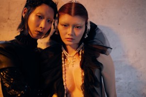 Backstage at Dilara Findikoglu Fall 2025 Ready-to-Wear Collection at London Fashion Week
