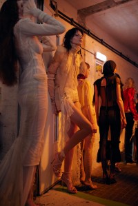 Backstage at Dilara Findikoglu Fall 2025 Ready-to-Wear Collection at London Fashion Week